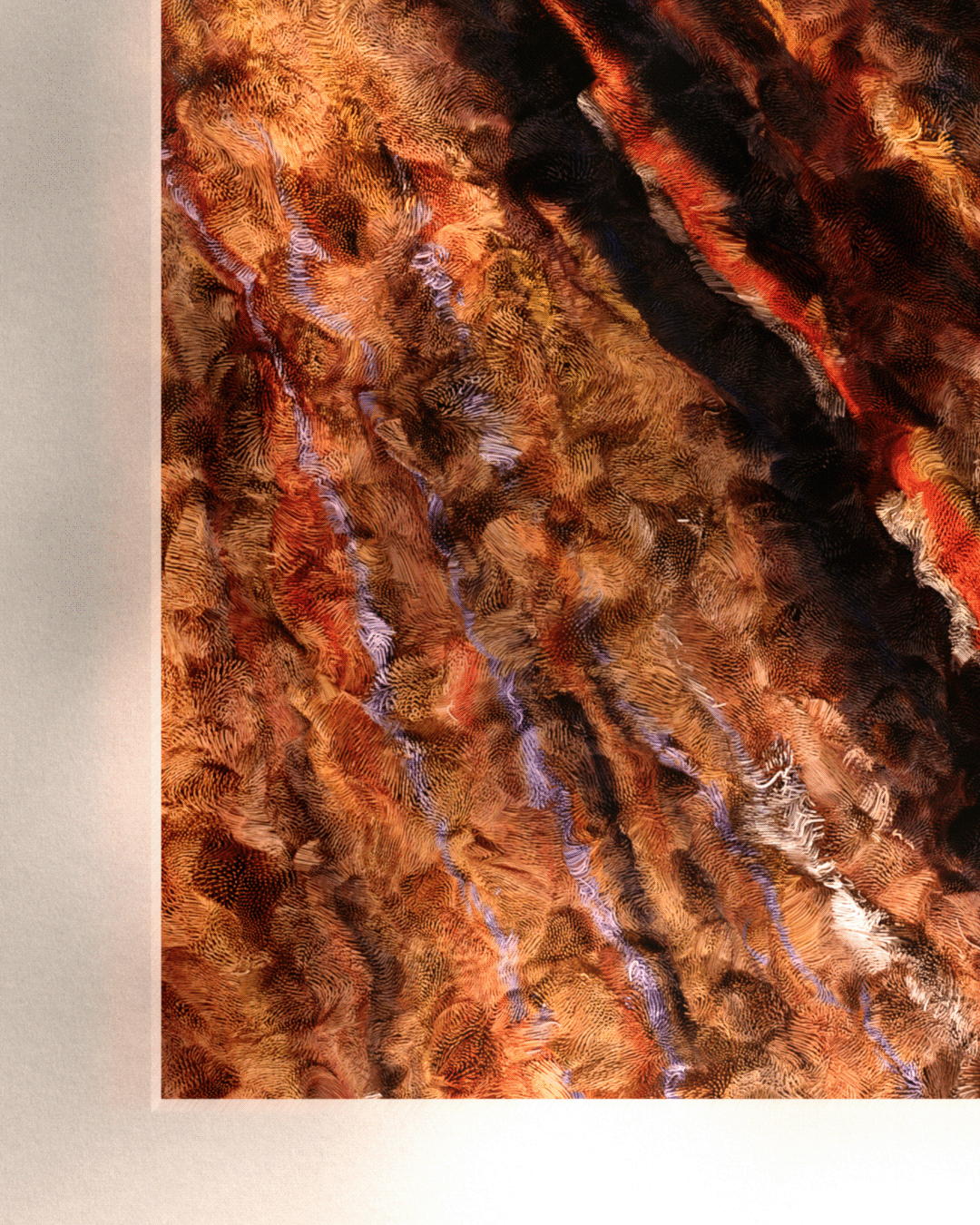 The Scream close-up texture detail